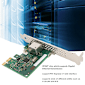 Miniatyrbillede 1 af 8: PCIe-netværkskort 2.5GT/s PCI Express 2.1 LED-indikator Selvadaption Gigabit Ethernet-kort til server-desktop
