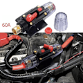 Miniatyrbillede 2 af 5: 2 x 12V Bil Audio AGU Sikringsholder 4-8 AWG Inline Strømafbryder Beskyttelse 60A--