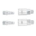 Miniatyrbillede 2 af 8: Luftslange Fittings 2 Ekstern Forbindelse 2 Ekstern Stik 3/8 Tommer NPT Industrielle Luftkompressor Hurtigkobling Fittings