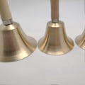 Miniatyrbilde 4 av 5: Solid Håndklokke Messing Serviceklokke Tre Call Bell for Hjemmedekorasjon