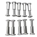 Miniatyrbillede 1 af 5: 20 stk. Skrue Stolpe Passer kompatibel 5/16 tommer (8 mm) Hul Dia Han M6X20 mm Hun M6X18 mm Bæltespænde Bindebolte Læder Fastgørelse-B13