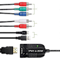Pikkukuva 4 / 5: 2025 Uusi komponentti HDMI-muunnin tukee 1080P uros YPBPR - HDMI-adapteriin R/L - HDMI 5RCA - HDMI