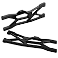 Miniatyrbillede 5 af 8: 1 par aluminiumslegering bagerste nedre svingarm tilbehørsdele passer til ARRMA 1/10 RC bilSort