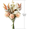 Miniatyrbillede 5 af 5: Kunstig silke hortensia buket til hjem og bryllup, champagne farve