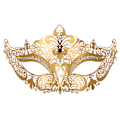 Miniatyrbilde 1 av 3: Kvinners metallrhinestone venetiansk maske maskeballmasker for bryllupsballfest