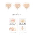 Miniatyrbilde 8 av 8: Feminin hudvennlig vaskbar klut menstruasjonspute Gjenbrukbar sanitetsbind truseinnlegg (pleddtype)
