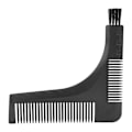 Miniatyrbild 5 av 8: Skäggformande kam för män LSformad mustaschklippningsguide Shaper skäggstylingverktyg (svart)