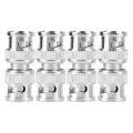Miniatyrbillede 5 af 8: 4 stk BNC han til han coax kobling videostik adapter RF konverter