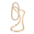 Miniatyrbild 5 av 8: Nagelring Säker Frisk Justerbar Fashionabla fingernagelsmyckendekorationer för fester Bröllop3048 Guld