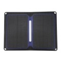 Miniatyrbild 1 av 8: Hopfällbar solpanel 14W med hög effektivitet, energibesparande, vattentät, bärbar, mono solpanel laddare för utomhusbruk