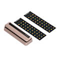 Miniatyrbilde 7 av 8: Midlertidig parkeringsskilt for bil med telefonnummer - Nummerplate for midlertidig parkering til husholdning - Champagne Gold