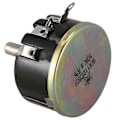 Miniatyrbillede 3 af 4: WX050 10K ohm 5W 6mm Rund Aksel Rotary Trådviklet Potentiometer Sort+Sølv