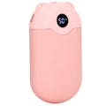 Miniatyrbilde 2 av 8: Oppladbar håndvarmer 5S Rask oppvarming Ladningsutladningsbeskyttelse USB-lading 2400mAh Powerbank med digitalt display Rosa