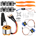 Miniatyrbillede 2 af 8: 2212 1400KV Motor 8060 Propeller 9G Servo 30A XT60 ESC Kit til fjernstyret helikopter
