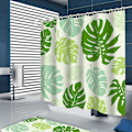 Miniatyrbillede 3 af 8: Nordisk stil print polyester bruseforhæng vandtæt badeforhæng badeværelsesartikler 150x180cm