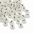 Miniatyrbillede 2 af 5: Sort Akryl Lysende Perler 4x7mm Runde til Smykkefremstilling Armbånd Halskæder DIY Tilbehør I 50 stk