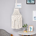 Miniatyrbild 5 av 5: Handvävd lampskärm i spets - Boho heminredning