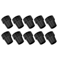 Miniatyrbillede 5 af 8: 10 stk. Krykkespids Gummi 19 mm Indvendig diameter Skridningsmodstand Universal Heavy Duty Walking Cane Tip Sort