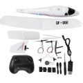 Miniatyrbilde 1 av 8: DIY Fixed Wing Airplane Glider Drop-Resistant Fjernkontroll Fly RC-fly (uten LED)