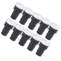 Miniatyrbillede 3 af 8: 10 stk. AD16‑22DS LED-signallys hvidt høj lysstyrke indikatorudstyr AC/DC110V