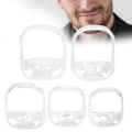 Miniatyrbild 8 av 8: Skäggformare Professionell mustaschformningsverktyg Skäggrakningsmall Goatee OutlinerWhite