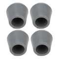 Miniatyrbillede 8 af 8: 10 stk Walking Stick Tip Skridsikker Grå Stærkt Grip Tykke Rund Walking Cane Tip til ældre 0,9 tommer