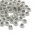 Miniatyrbillede 2 af 5: Sorte Akryl Lysende Perler 4x7mm Runde til Smykkefremstilling Armbånd Halskæder DIY Tilbehør D 100 stk