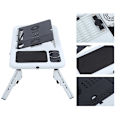 Miniatyrbillede 4 af 8: Bærbar computer bærbar pc foldbar bærbar seng sofa skrivebord stativ bord bakke cool fan