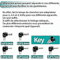 Miniatyrbillede 5 af 5: 12W Universel Strømforsyningsadapter 3V 4,5V 5V 6V 7,5V 9V og 12V, DC 220V Strømforsyningstransformator til VTech Kidimagic Starlight Kidi Ligh