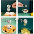 Miniatyrbillede 3 af 5: Premium Snap Ball Teestrainer i Rustfrit Stål - Pakke med 3, Fine Mesh Te-Infusere til Løse Blade
