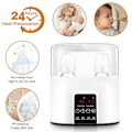 Miniatyrbilde 3 av 5: Flaskevarmer 4-i-1 Rask Baby Melkevarmer og Sterilisator med LCD/Timer, Varmer -GSL