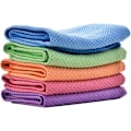 Miniatyrbilde 1 av 5: 5 stk. Fargerike Mikrofiber Rengjøringskluter Gjenbrukbare Rengjøringskluter Mikrofiber Rengjøringskluter for Hjemmet