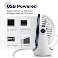 Pikkukuva 5 / 5: Dww-USB-pöytätuuletin, hiljainen kannettava tuuletin, tehokas minituuletin, 3 nopeutta pieni pöytätuuletin makuuhuoneeseen, toimistoon,