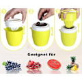 Miniatyrbillede 4 af 5: Manuel Citruspresser med Unikt Citronformet Design To Anvendelsesmåder til Forskellige Frugter (gul)