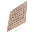 Pikkukuva 8 / 8: Peräkkäisten numeroiden pulmapeli magneettinen piirtotaulu lelu lapsille lapsille työpöydän pulmapeli leluBrown