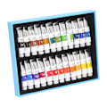 Miniatyrbillede 6 af 8: Akvarelmalingssæt 5ML Transparent Pigment Hurtigtørrende Genanvendelig Nem Blanding Høj Mætning Kunst Akvarel Sæt 24 Farver