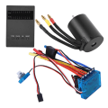 Miniatyrbillede 5 af 8: 3650 Motor 3100KvBørsteløs ESC-programkortsæt til 1/10 RC-bilerstatningsdel (120A)
