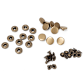 Miniatyrbillede 2 af 8: 10 stk 15 mm metal trykknapper med trykknapper, tøjtilbehør #1