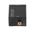 Pikkukuva 6 / 8: Digitaali-analogimuunnin DAC-dekooderi Toslink- ja koaksiaalituloilla analogisille 2RCA-lähdöille Musta isäntä USB -kaapeli kuituoptinen kaapeli