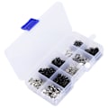 Miniatyrbild 6 av 8: 40 set syknappar 40 set ögon sykrok 20 set kjol krok tyg fixering verktyg mässing 12mm