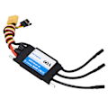 Miniatyrbilde 4 av 8: RC elektrisk fartskontroller 60A vanntett ESC for RC båt RC skipsmodell 5V 6V 8A svart