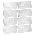 Miniatyrbillede 3 af 8: Negleplade til stempling - Flere mønstre - DIY-produktion - Rustfrit stål - Neglekunstskabeloner