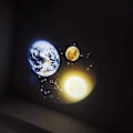 Miniatyrbillede 5 af 5: Halloween Projektionslampe Stjerneprojektor Jord Måne Planet Projektor Baggrund Atmosfære Led Natlys Til Børns Soveværelse Vægdekoration -CHNSZ