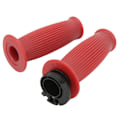 Miniatyrbilde 6 av 8: 1 par gasskontrollgrep 22mm kaliber gasshåndtak vrigrep for GY6 50cc 80cc 125c 150cc scooter rød