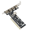 Pikkukuva 6 / 8: PCI-laajennuskortti 4-porttiseen USB2.0-hub-sovittimeen, nopea muuntaja, universaali PC-lisävaruste
