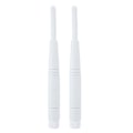Miniatyrbilde 1 av 8: 2 STK 2,4G/ 5G Dual Band WiFi-antenne 4DBi Omni RP-SMA grensesnittantenne