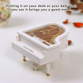 Miniatyrbillede 6 af 6: Piano Music Box Clockwork Skrivebord Hjem Dekoration Fødselsdagsgave Håndværk til børn Kontor