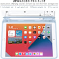 Miniatyrbilde 3 av 5: iPad 10,2\" Etui - Hjørnebeskyttelse, Multivinkelskjerm, Pennholder, Stativ, Automatisk Vekk/Søvn (Is)