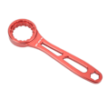Miniatyrbillede 5 af 8: Cykel krankboksnøgle i aluminiumlegering, universel hul krankboksnøgle til reparation, rød