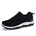Miniatyrbillede 1 af 3: Åndbare Slip-On Sportsko til Mænd - Stor Størrelse 42 Sort
